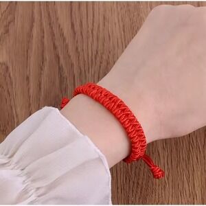 BULK Lucky Red String Rope Braided Bracelets Adjustable Handwoven Knots Bracelet